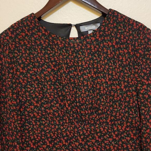 Missguided rose sheer dress size 8 - Picture 2 of 10